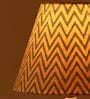 Aqua Chevrons 20cm Empire Paper  Lampshade (Green)