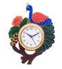 Green Paper Mache Analog Wall Clock
