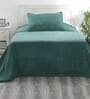 Green Solid 110 TC Cotton Single Bed Cover