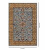 Green Persian Woolen Blend 6 x 9 Feet Hand Tufted Carpet