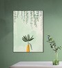Green Plant In Yellow Vase Canvas Wall Art Print