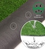 Green Plastic 16x24 Inches Pet Friendly Balcony Grass Mat