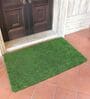Green Plastic 16x24 Inches Pet Friendly Balcony Grass Mat