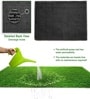 Green Plastic 16x24 Inches Pet Friendly Balcony Grass Mat