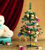 Green Plastic 2 Feet Christmas Tree With Stand