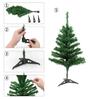Green Plastic 2 Feet Christmas Tree With Stand
