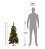 Green Plastic 4 Feet Artificial Xmas Tree With Ornaments