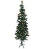 Green Plastic 5 Feet Artificial Xmas Tree With Ornaments
