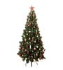 Green Plastic 5 Feet Artificial Xmas Tree With Ornaments
