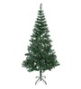 Green Plastic 6 Feet Artificial Xmas Tree With Metal Stand