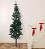 Green Plastic 6 Feet Artificial Xmas Tree With Ornaments