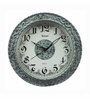 Green Plastic Antique Wooden Look Analog Wall Clock