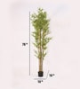 Plastic Abys Green Bamboo With Pot Artificial Plant