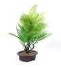 Green Plastic Artificial Bonsai with Pot