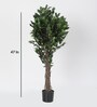 Green Plastic Artificial Plant With Pot