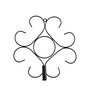 Green Plastic Artificial Pointy Leaf Vine With Metal Wall Stand