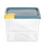 Green Plastic Cereal Dispenser Jar With Lid