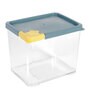Green Plastic Cereal Dispenser Jar With Lid