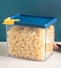 Green Plastic Cereal Dispenser Jar With Lid