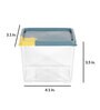 Green Plastic Cereal Dispenser Jar With Lid