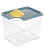 Green Plastic Cereal Dispenser Jar With Lid
