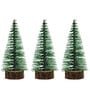 Green Plastic Christmas Tree (Set of 3)