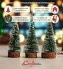 Green Plastic Christmas Tree (Set of 3)