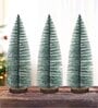 Green Plastic Christmas Tree (Set of 3)
