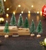 Green Christmas Trees (Set of 6)