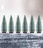 Green Christmas Trees (Set of 6)