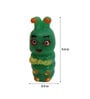 Green Plastic Cute Caterpillar Set Of 12 Garden Figurine