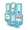 Green Plastic Decorative Single Photo Frames Set Of 6