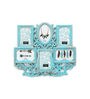 Green Plastic Decorative Single Photo Frames Set Of 6