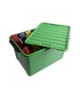 Green Plastic Inplus Easy Clip Storage Box 40Ltr Desk Organizers