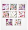 Green Floral Poly Cotton 12 x 12 Inches Cushion Covers (Set of 8)