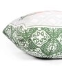 Green Polycotton Floral 16x16 inches Cushion Covers (Pack of 5)
