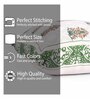 Green Polycotton Floral 24x24 inches Cushion Covers (Pack of 2)