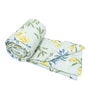 Green Polycotton Floral 300 GSM Single Bed Reversible Quilted Comforter