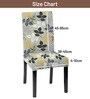 Green Polycotton Floral Print 14x18 Inches Chair Covers  (1 piece)