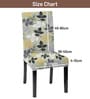Green Polycotton Floral Print 14x18 Inches Chair Covers  (2 pieces)