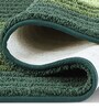 Green Polyester 24X16 Inches Anti-Skid  Bath Mat