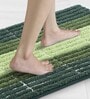 Green Polyester 32X20 Inches Anti-Skid  Bath Mat