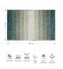 Green Polyester 32X20 Inches Anti-Skid  Bath Mat