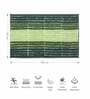 Green Polyester 32X20 Inches Anti-Skid  Bath Mat