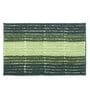 Green Polyester 32X20 Inches Anti-Skid  Bath Mat