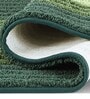 Green Polyester 32X20 Inches Anti-Skid  Bath Mat