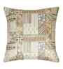 Green Polyester Abstract 16X16 Inches Cushion Covers (Pack of 2)