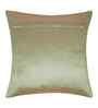 Green Polyester Abstract 16X16 Inches Cushion Covers (Pack of 2)
