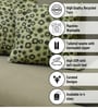 Green Polyester Abstract 18x18 inches Cushion Covers Set of 3