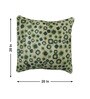 Green Polyester Abstract 20x20 inches Cushion Covers Set of 3